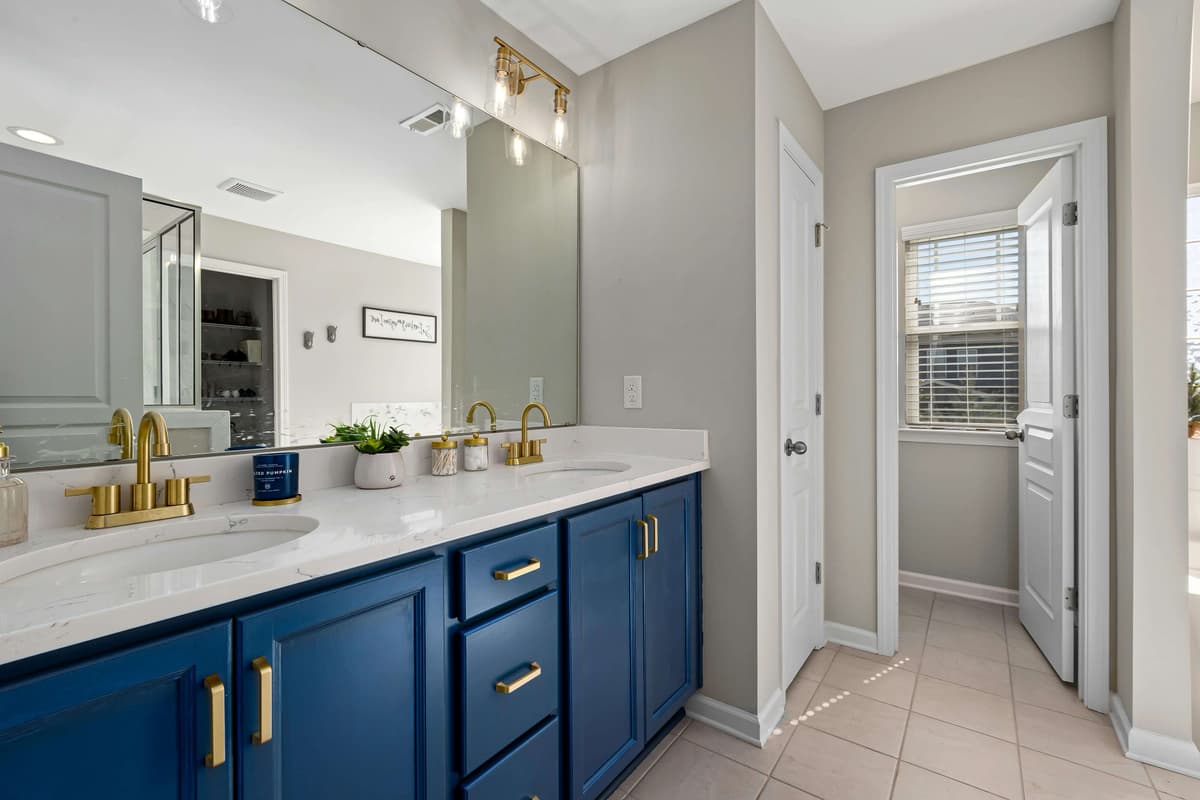 Stylish Spokane bathroom renovation featuring modern fixtures and custom tile