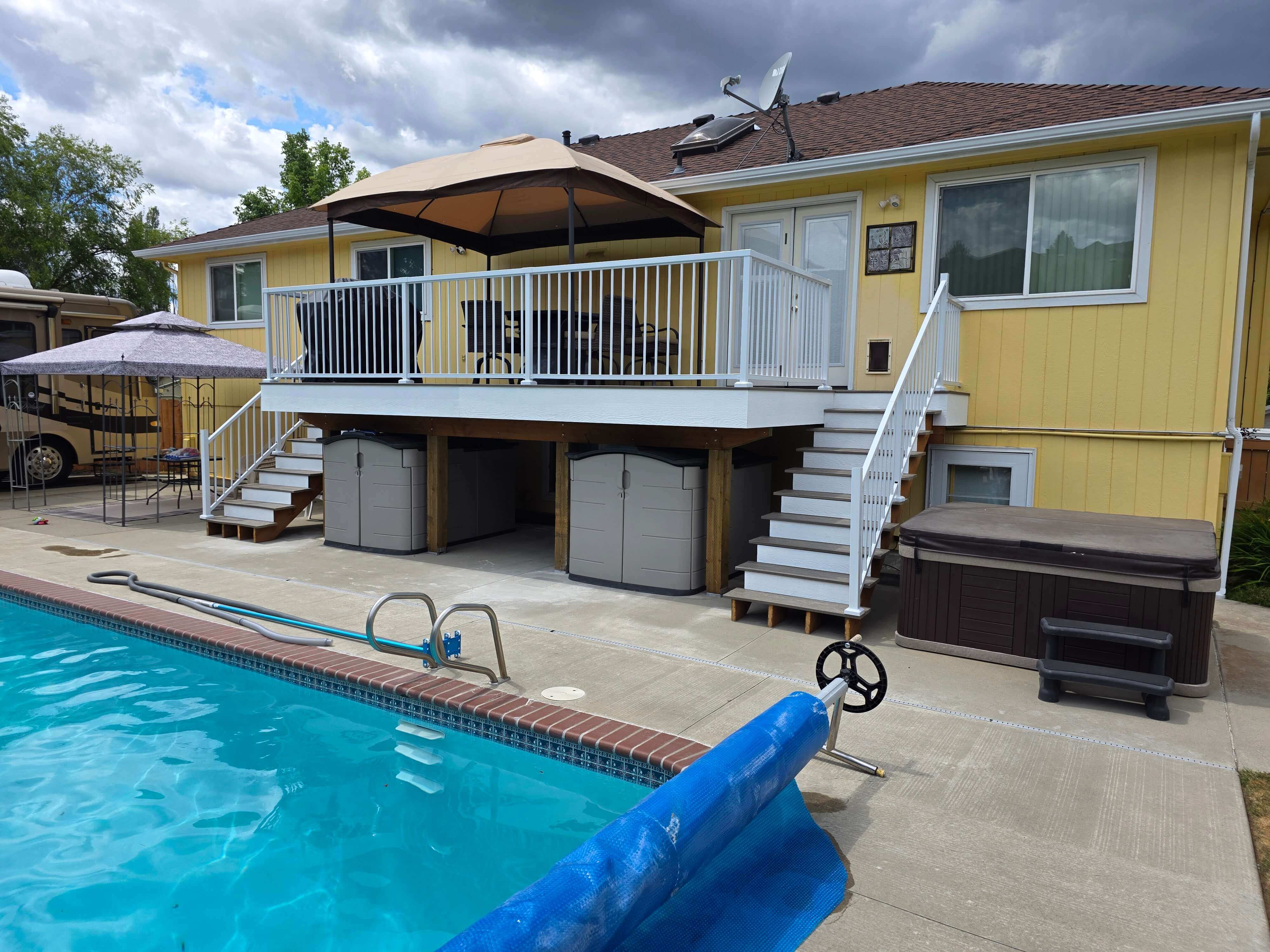 Home addition construction in Spokane showcasing framing and renovation progress